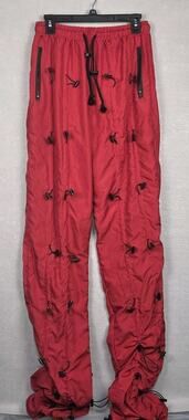 MNML Bungee Cord Pants Red Size Large